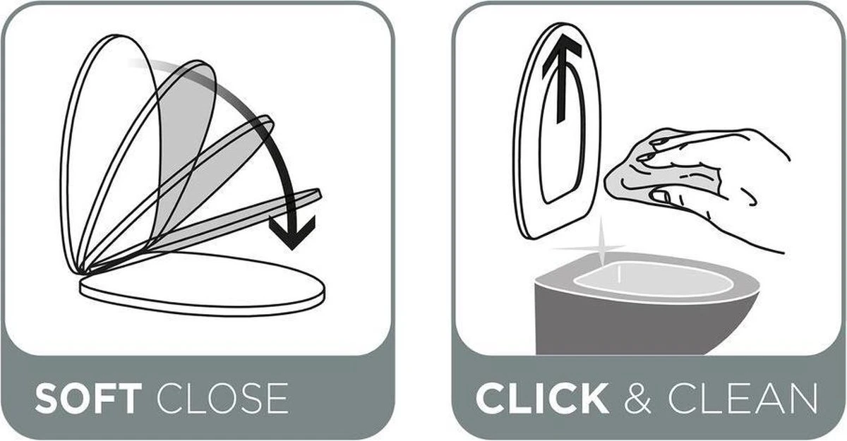 Tiger Pasadena Toiletbril - WC Bril - Thermoplast - Wit - Afbeelding 6