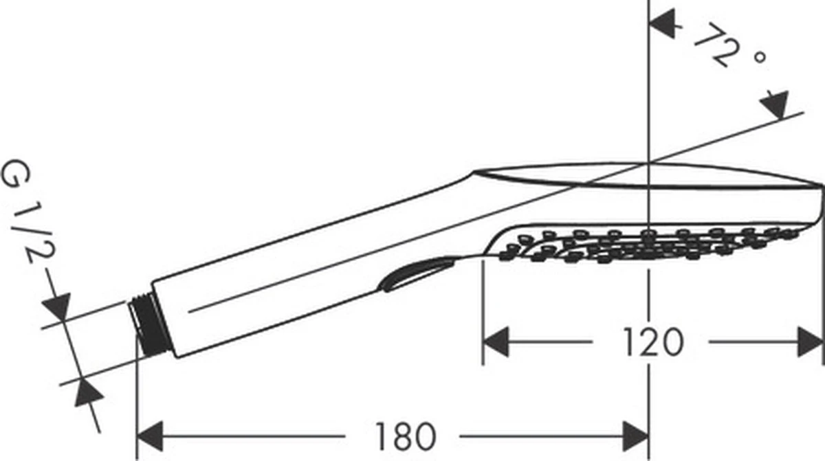 Hansgrohe Raindance Select E 120 3jet Handdouche - Chroom - Afbeelding 17