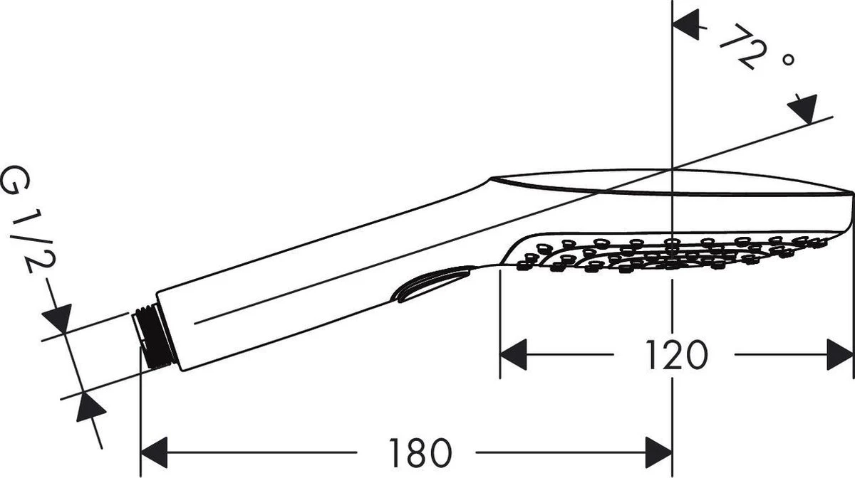Hansgrohe Raindance Select E 120 3jet Handdouche - Chroom - Afbeelding 5