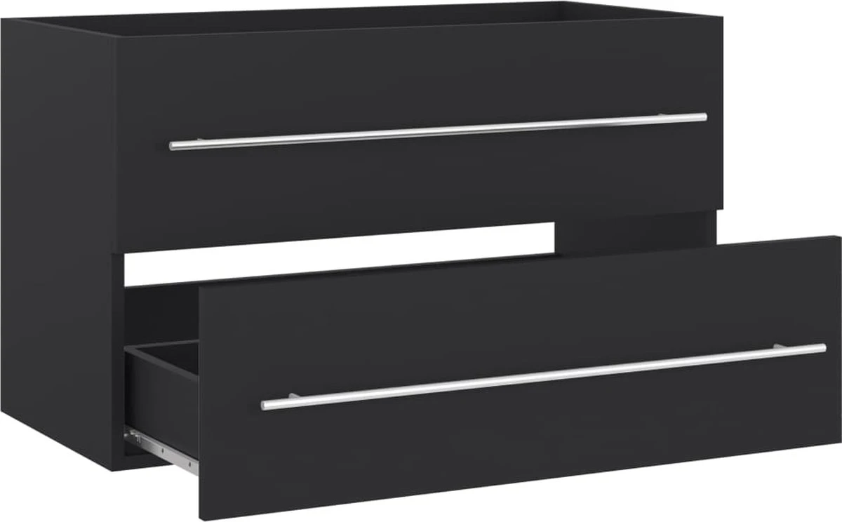 Prolenta Premium - 2-delige Badkamermeubelset Spaanplaat Grijs - Afbeelding 12