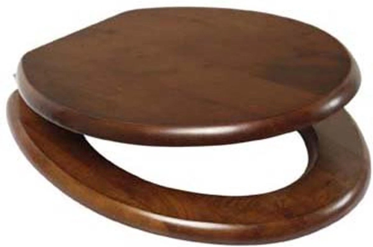 Plieger Classic Toiletbril – Wc Bril Massief Hout Eiken – Wc Brillen Met Deksel – Met Bevestigingsset - Afbeelding 5