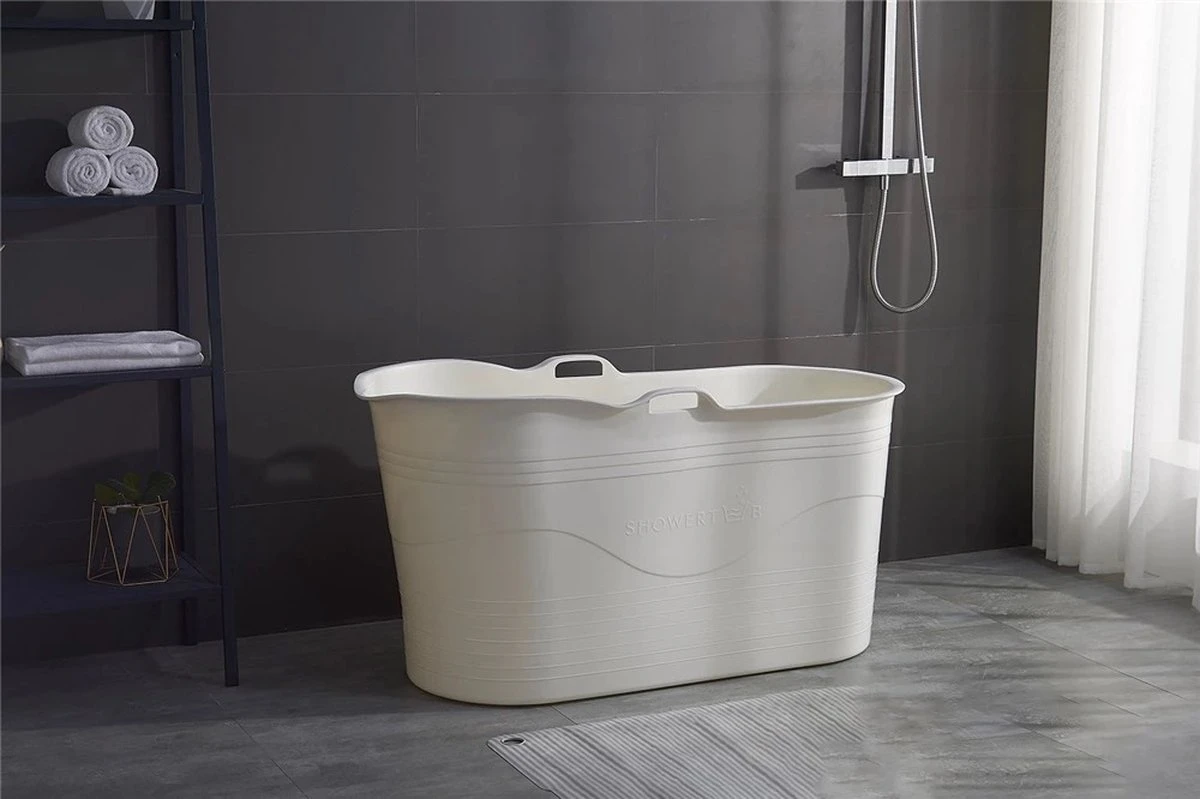 LIFEBATH - Zitbad Mira - Bath Bucket XL - 400L - Ligbad 122 Cm - Wit - Afbeelding 5