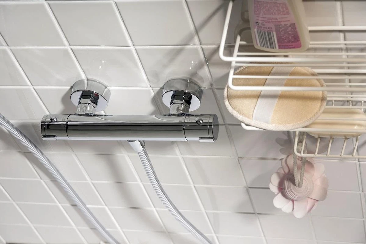 SCHÜTTE London Thermostatische Douchekraan - Hartafstand 120 Mm - Chroom - Afbeelding 5