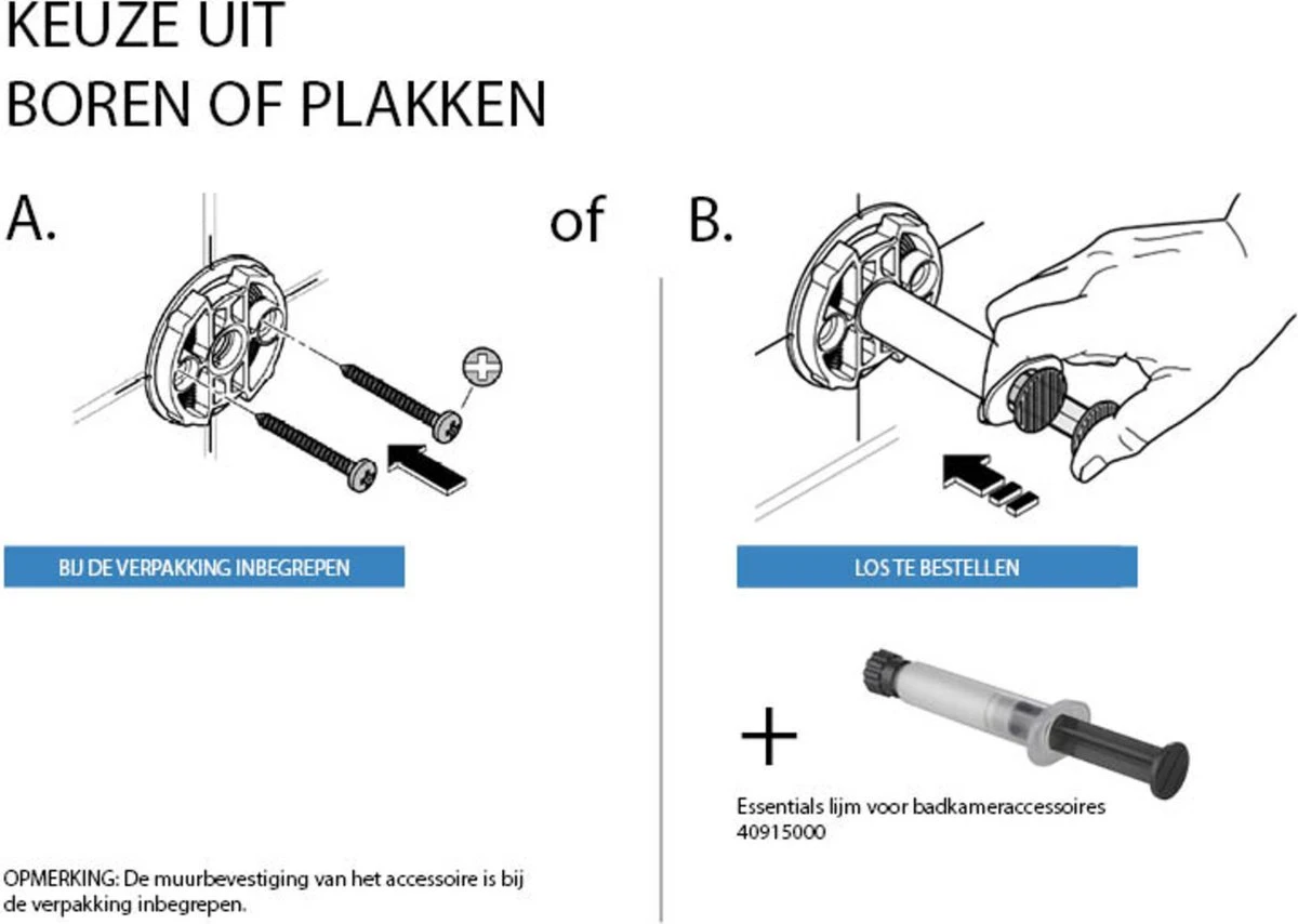 GROHE Essentials Badjashaak - Handdoekhaak - Metaal - Chroom - 40364001 - Afbeelding 16