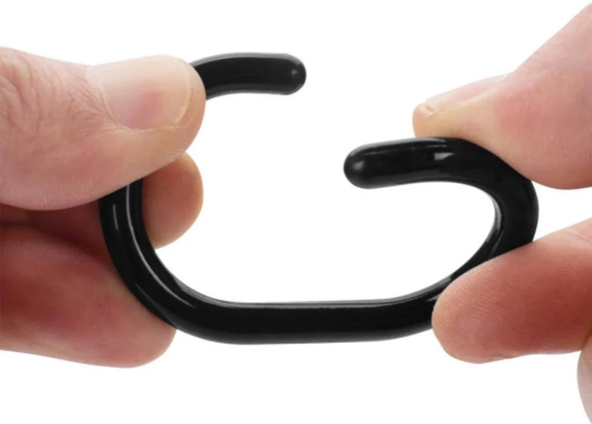 FSW-Products - 12 Stuks - Gordijnringen - 4.6x2.9cm - Buigbaar - Douchegordijn - Ringen Voor Gordijnen - Ring - Gordijnhaken - Haken - Gordijn - Douchegordijnringen - Zwart - Afbeelding 3