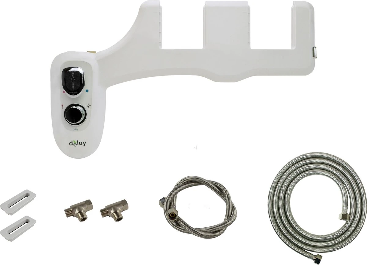 Deluy Platinum Series - Bidet Met Warm Water - QuickRelease Functie - Dubbele Sproeikop En Zelfreiningsfunctie - Hygiënisch Alternatief Voor Toiletpapier - Afbeelding 3