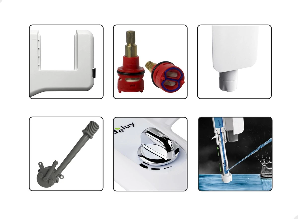 Deluy Chrome Series - Bidet Met Koud Water - QuickRelease Functie - Enkele Sproeikop - Hygiënisch Alternatief Voor Toiletpapier - Afbeelding 5