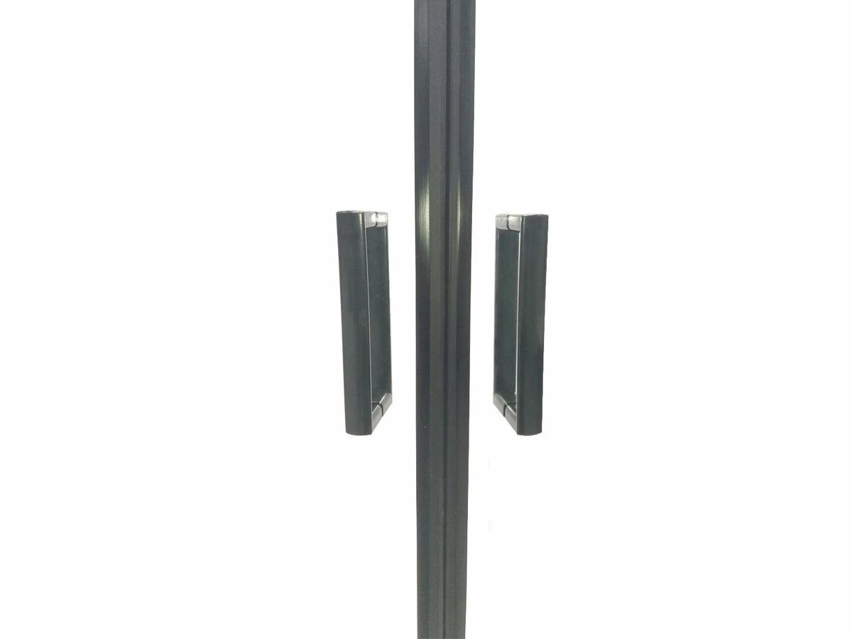 Merkloos Douchecabine Vierkant - 90x90x200cm 6 Mm - Nano Anti Kalk Veiligheidsglas - Zwart Aluminium Omlijsting - Afbeelding 14