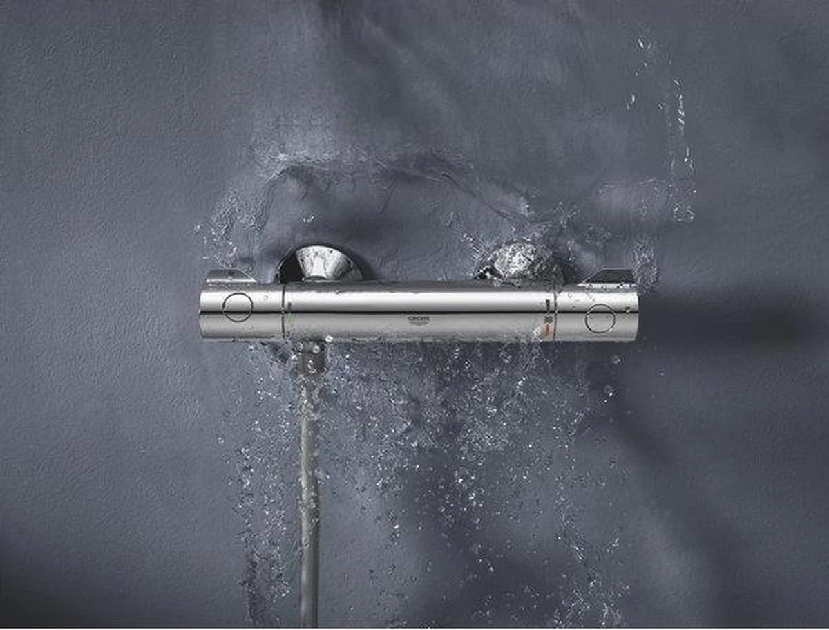 GROHE Grohtherm 800 Thermostatische Waterbesparende Douchekraan - EcoJoy® - 15 Cm - Met Koppelingen - Chroom - Afbeelding 5