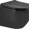 Delivo | Hangend Toilet | Mat Zwart | Softclose | Nano Coating & Rimless Functie