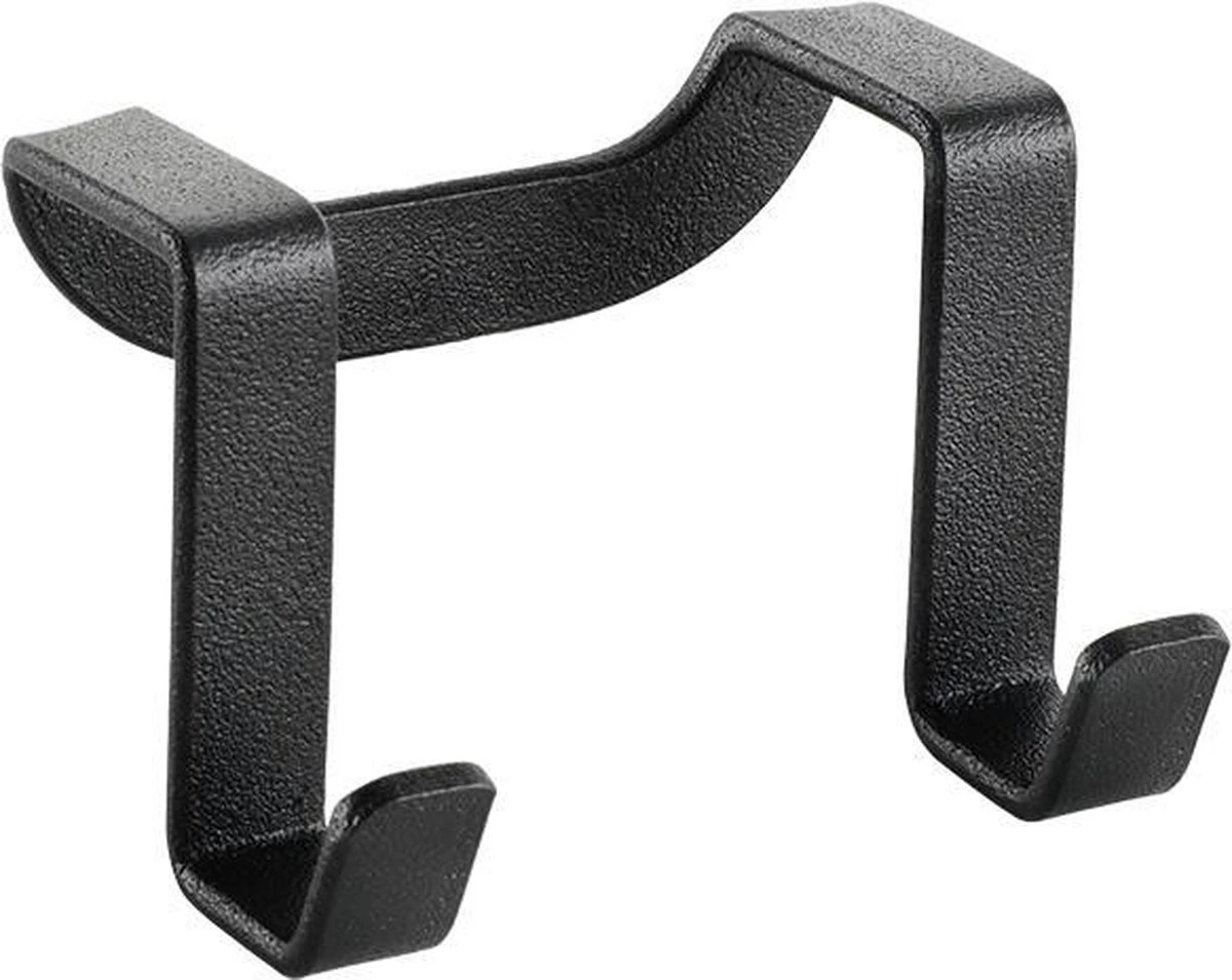 Tomado Metaltex - Dubbele Haak Galileo - Mat Zwart - 6x4cm