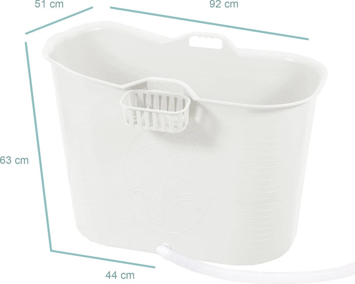 Zitbad Voor Volwassenen - Bath Bucket - Wit - 200L - Afbeelding 3