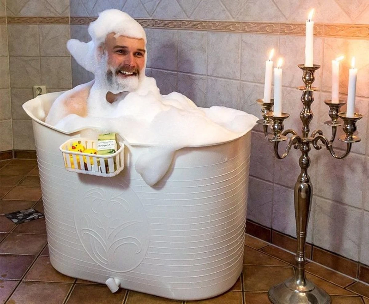 Zitbad Voor Volwassenen - Bath Bucket - Wit - 200L - Afbeelding 15