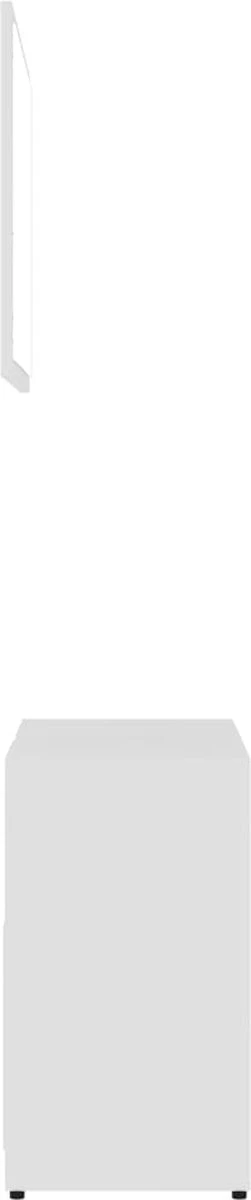 VidaXL Badkamermeubelset Bewerkt Hout Wit - Afbeelding 7