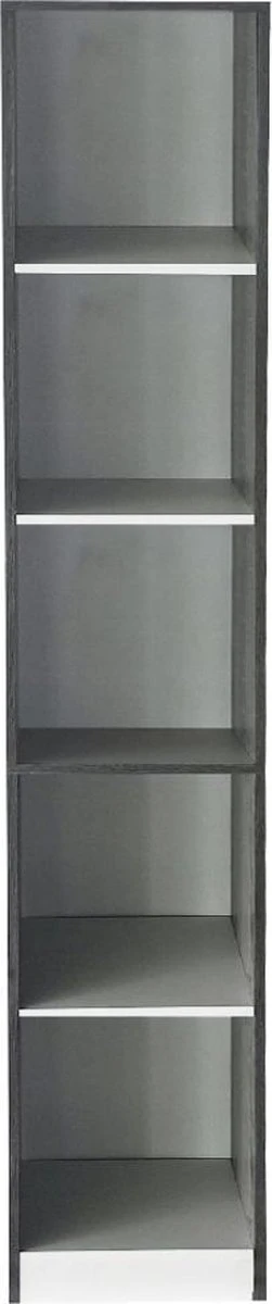 Kolomkast 5 Open Vakken - Opbergkast Badkamer Slaapkamer Of Hal - 180 Cm Hoog