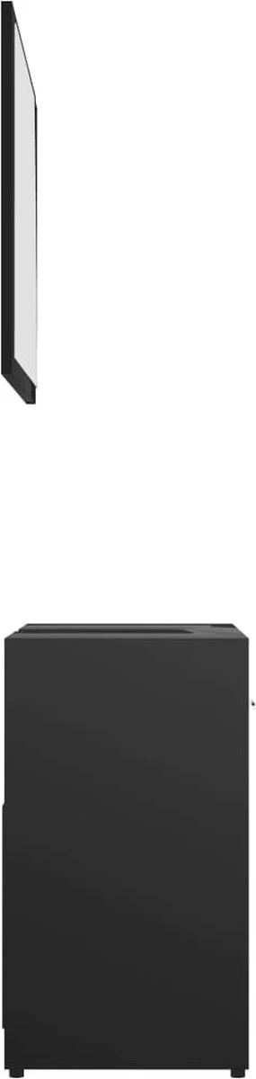 Decoways - Badkamermeubelset Spaanplaat Zwart - Afbeelding 11