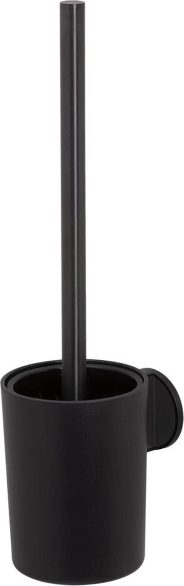 Tiger Tune - Toiletborstel Met Houder - Zwart Metaal Geborsteld / Zwart