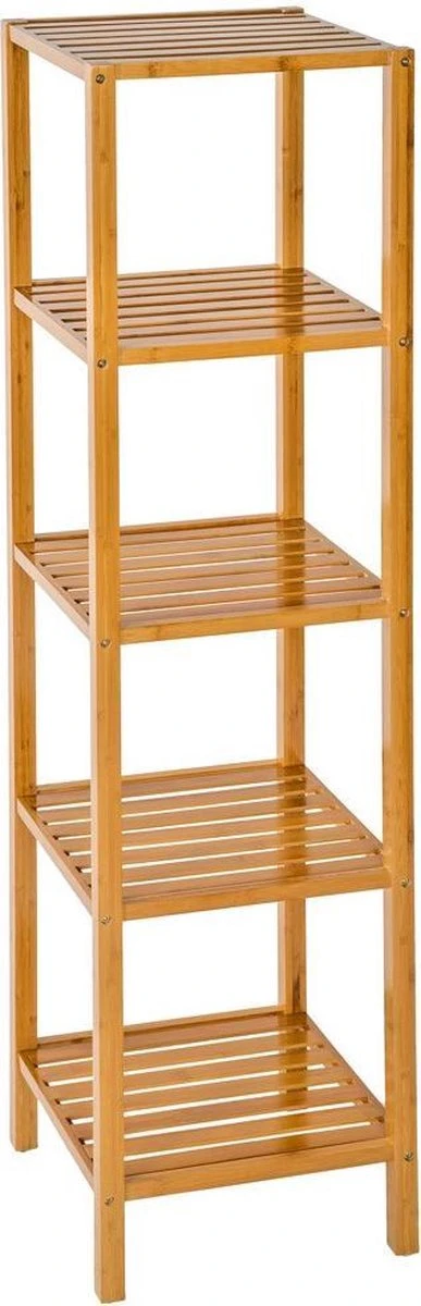Tectake - Houten Badkamerrek 5 Etages Van Bamboe 401646