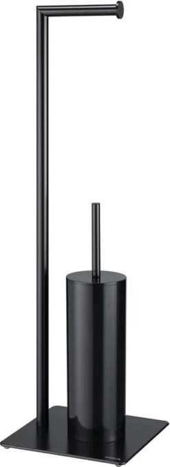Sealskin Tube - Toiletbutler - Toiletrolhouder - Toiletborstel Met Houder - Vrijstaand - Zwart