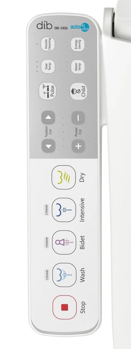 Dib C430 Elektronisch Bidet Wc Met Zijpaneel - Douchewc Bril Met Watersproeier - Japans Toiletbril - Afbeelding 3