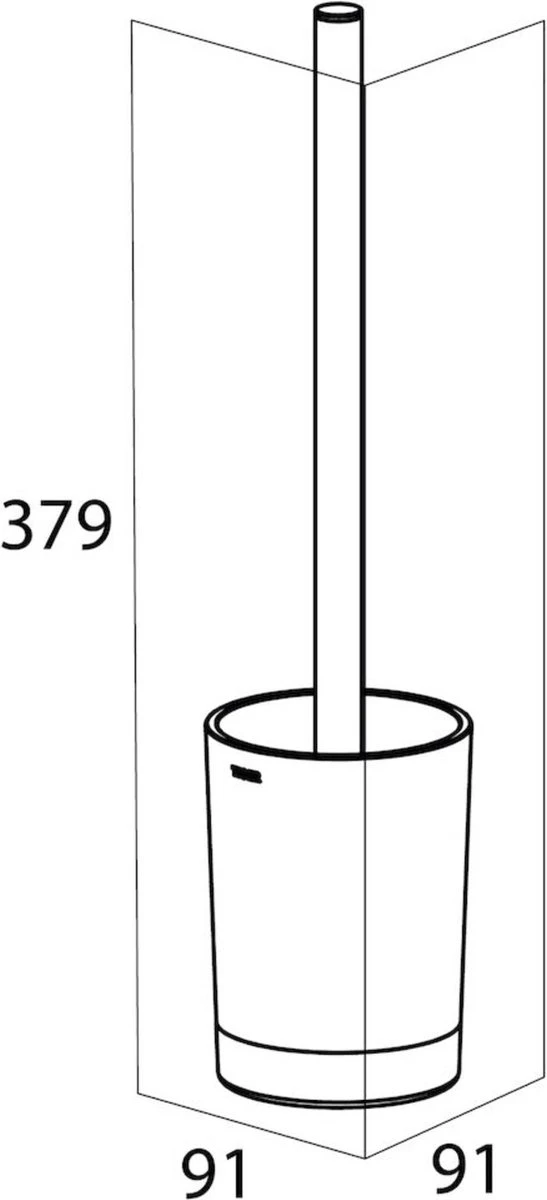 Tiger Tune Toiletaccessoires 3st. Incl. WC/Toilet Borstel, Rolhouder & Handdoekhaak - Messing/Zwart - Afbeelding 9