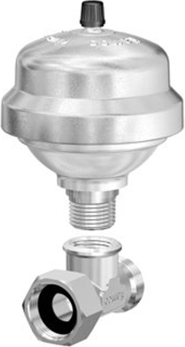 Flamco Waterslagdemper Inclusief T-stuk, Uitwendige Buisdiameter 26.9 Mm (3/4") - Afbeelding 2