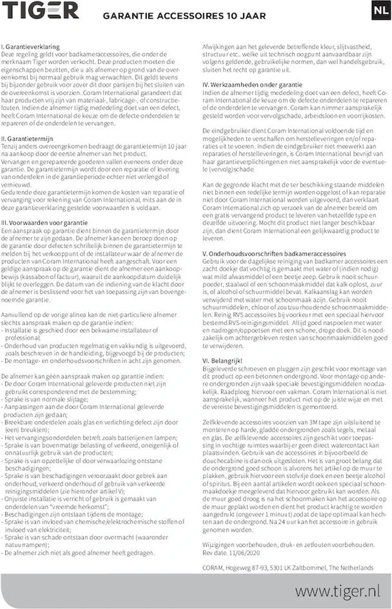 Tiger 2-Store - Ophangbaar Doucherek 25 Cm - Zwart - Afbeelding 9