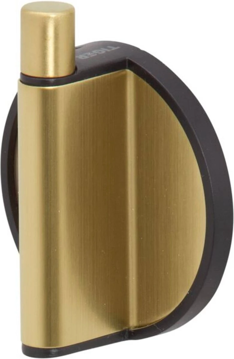 Tiger Tune Toiletaccessoires 3st. Incl. WC/Toilet Borstel, Rolhouder & Handdoekhaak - Messing/Zwart - Afbeelding 2