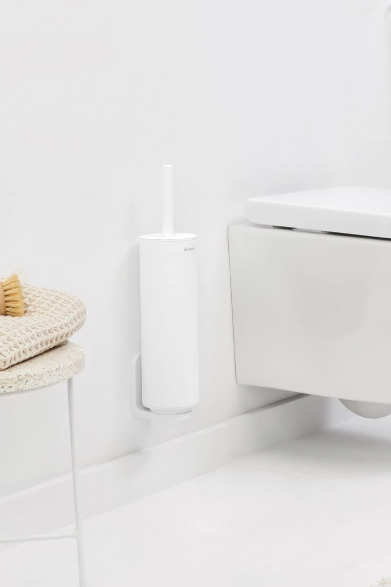 Brabantia MindSet WC Borstel Siliconen Met Houder - Mineral Fresh White - Afbeelding 8