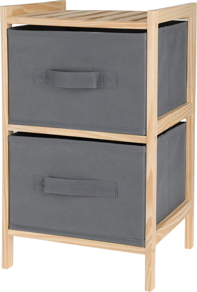 Bathroom Solutions Badkamerkastje/opbergkastje - 2-laags - 28 X 25 X 46 Cm