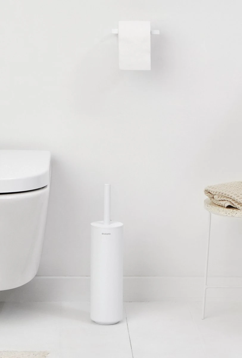 Brabantia MindSet WC Borstel Siliconen Met Houder - Mineral Fresh White - Afbeelding 7