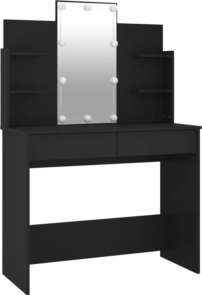 VidaXL Kaptafel Met LED-verlichting 96x40x142 Cm Zwart - Afbeelding 5