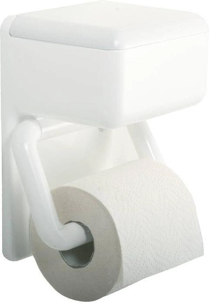 Wenko Wc Rolhouder Met Vochtheidsdoekjes Opberging - Afbeelding 3