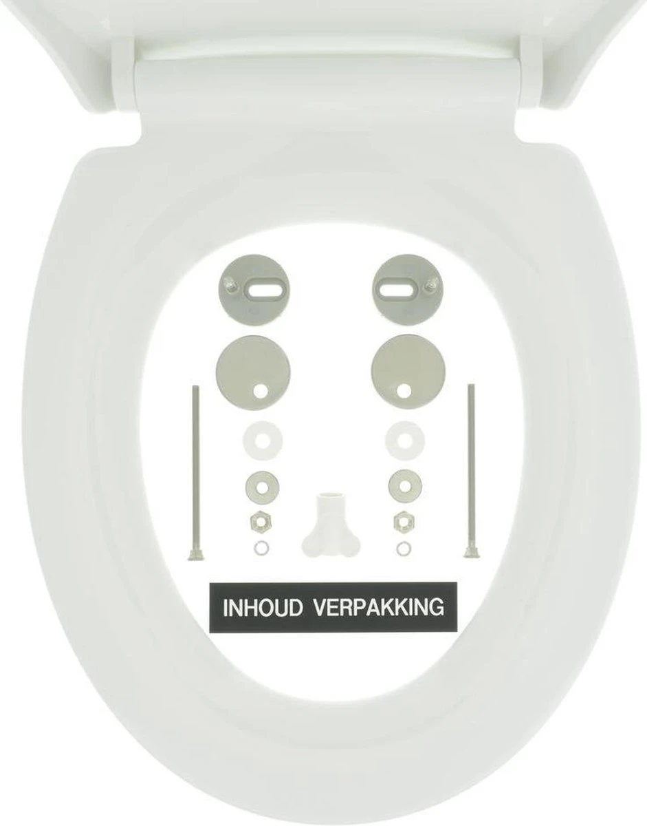 Tiger Pasadena Toiletbril - WC Bril - Thermoplast - Wit - Afbeelding 10