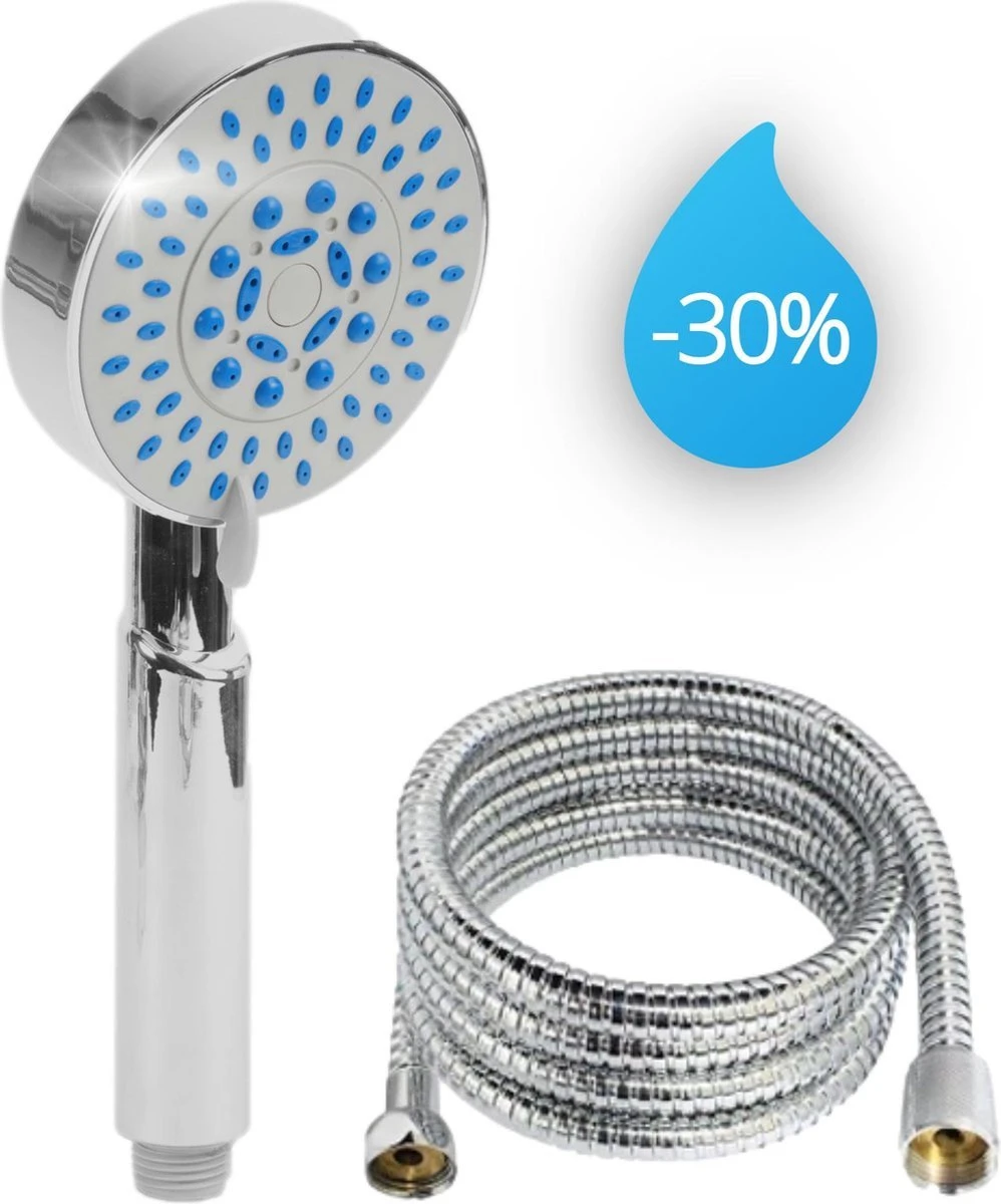 Douchekop Incl. Slang 1.5 Meter - 3 Standen - 1/2'' - Douche Kop